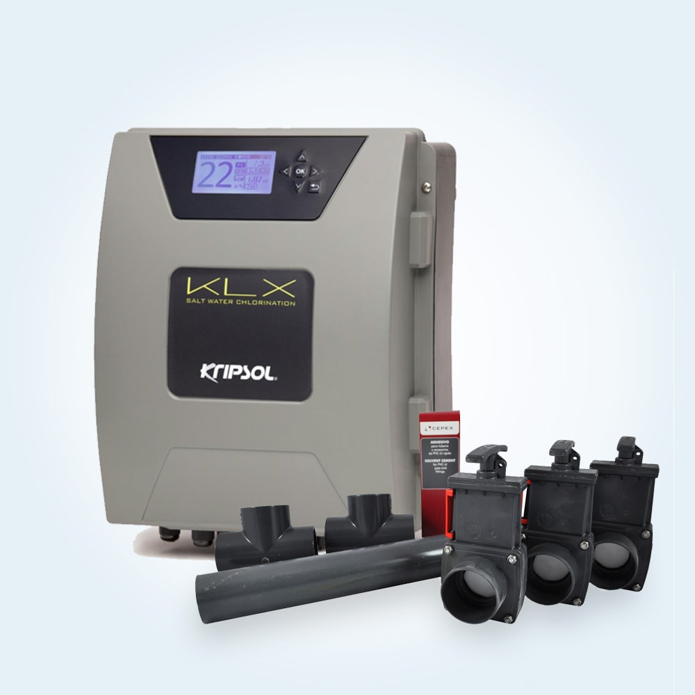 Saltklorinator paket KLX 22 inkl bypass 1 Saltklorinator paket KLX 22 inkl bypass